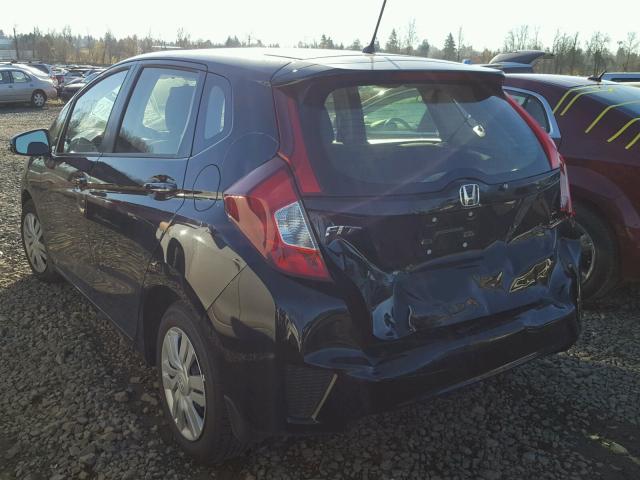 JHMGK5H57HS006933 - 2017 HONDA FIT LX Siyah fotoğraf 3