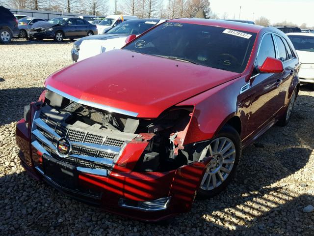 1G6DF8EG6A0116103 - 2010 CADILLAC CTS LUXURY RED photo 2