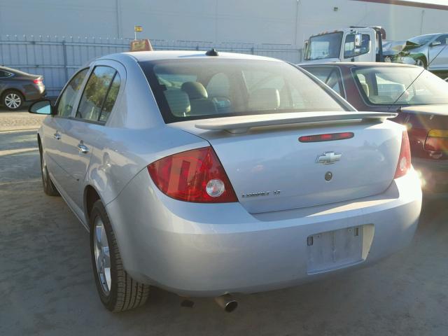 1G1AZ52F157623739 - 2005 CHEVROLET COBALT LT SILVER photo 3