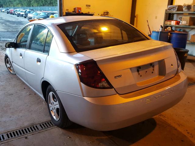1G8AG52F63Z186068 - 2003 SATURN ION LEVEL SILVER photo 3