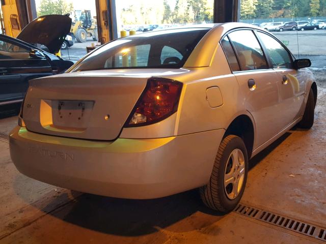 1G8AG52F63Z186068 - 2003 SATURN ION LEVEL SILVER photo 4