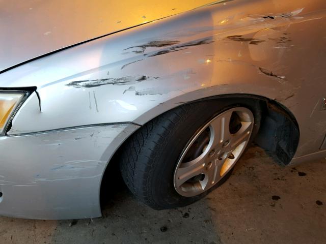 1G8AG52F63Z186068 - 2003 SATURN ION LEVEL SILVER photo 9