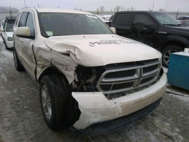 1C4RDJAG9CC144050 - 2012 DODGE DURANGO SX WHITE photo 1