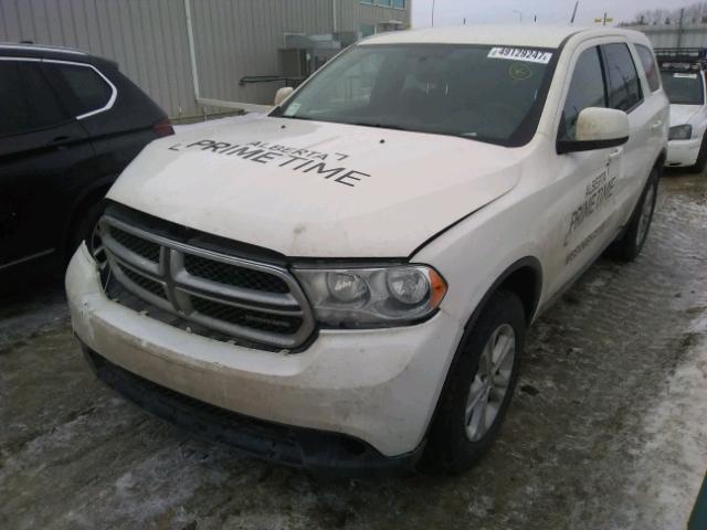 1C4RDJAG9CC144050 - 2012 DODGE DURANGO SX WHITE photo 2