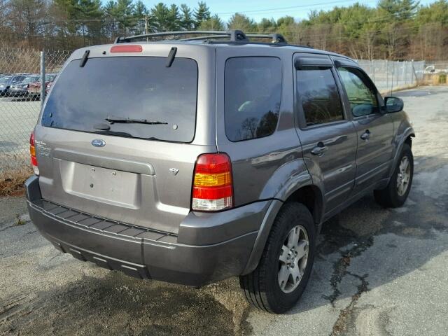 1FMYU94175KB51570 - 2005 FORD ESCAPE LIM GRAY photo 4