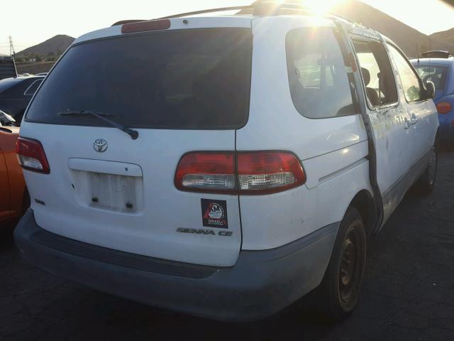 4T3ZF19C92U439575 - 2002 TOYOTA SIENNA CE WHITE photo 4