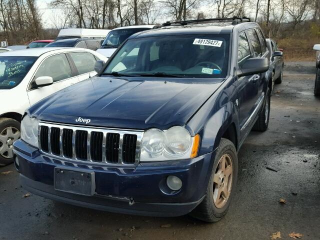 1J8HR58N15C649343 - 2005 JEEP GRAND CHER BLUE photo 2