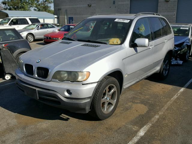 5UXFA53553LV81749 - 2003 BMW X5 3.0I SILVER photo 2