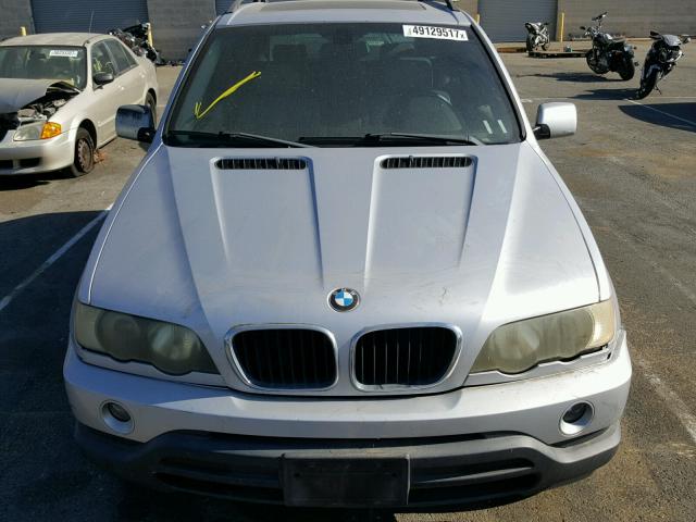 5UXFA53553LV81749 - 2003 BMW X5 3.0I SILVER photo 9