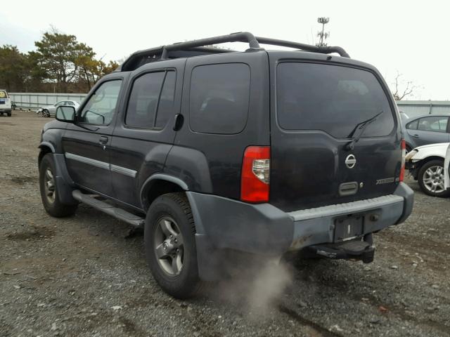 5N1ED28Y72C551121 - 2002 NISSAN XTERRA XE BLACK photo 3