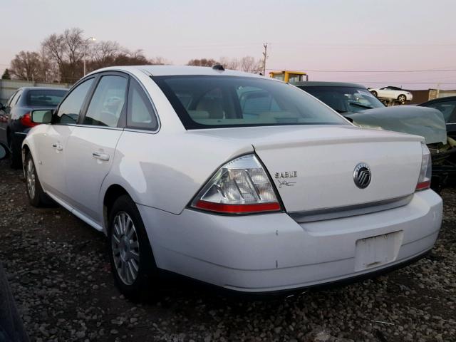 1MEHM40W68G617956 - 2008 MERCURY SABLE LUXU WHITE photo 3