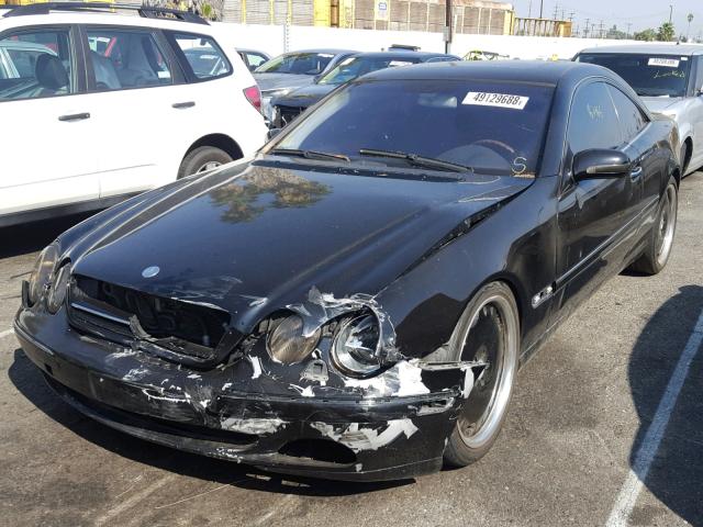 WDBPJ75J52A027146 - 2002 MERCEDES-BENZ CL 500 BLACK photo 2