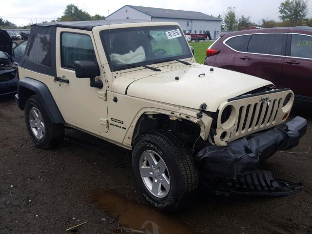1J4AA2D16BL628947 - 2011 JEEP WRANGLER S CREAM photo 1