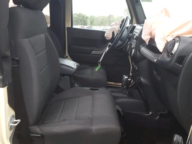 1J4AA2D16BL628947 - 2011 JEEP WRANGLER S CREAM photo 5