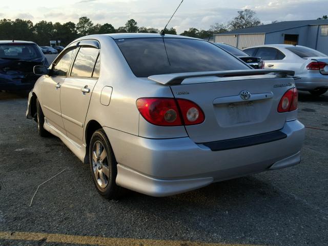 1NXBR32E78Z958335 - 2008 TOYOTA COROLLA CE SILVER photo 3