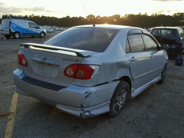 1NXBR32E78Z958335 - 2008 TOYOTA COROLLA CE SILVER photo 4