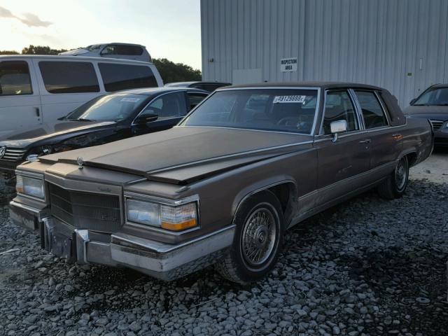 1G6DW54Y2LR705236 - 1990 CADILLAC BROUGHAM BROWN photo 2