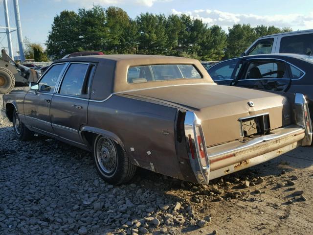 1G6DW54Y2LR705236 - 1990 CADILLAC BROUGHAM BROWN photo 3