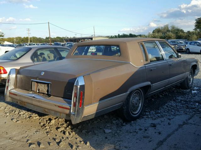 1G6DW54Y2LR705236 - 1990 CADILLAC BROUGHAM BROWN photo 4