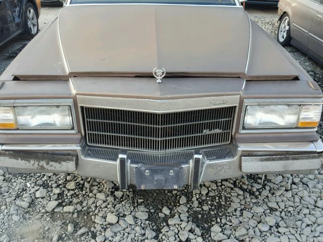 1G6DW54Y2LR705236 - 1990 CADILLAC BROUGHAM BROWN photo 7