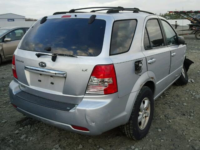 KNDJC736075729245 - 2007 KIA SORENTO EX SILVER photo 4