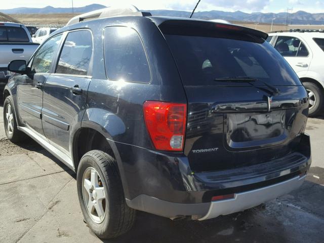 2CKDL73F476026435 - 2007 PONTIAC TORRENT BLACK photo 3