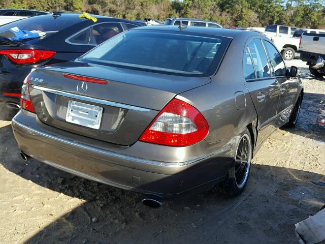 WDBUF56X28B336510 - 2008 MERCEDES-BENZ E 350 GRAY photo 4