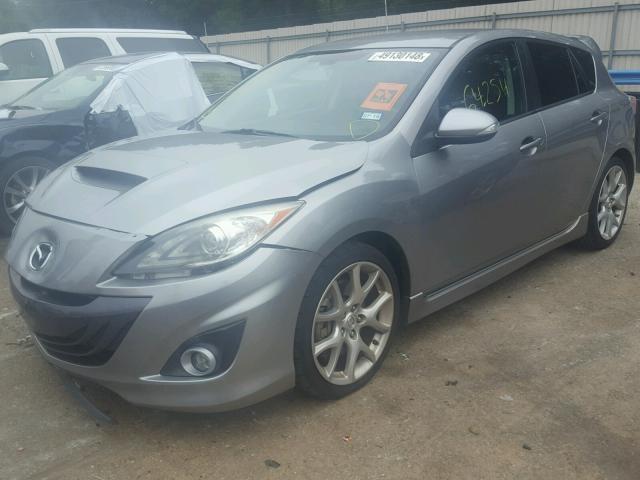 JM1BL1K45B1405029 - 2011 MAZDA SPEED 3 GRAY photo 2