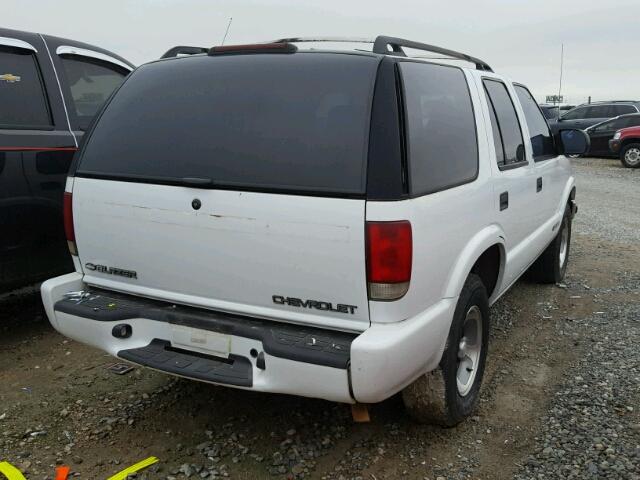 1GNCS13W5Y2375578 - 2000 CHEVROLET BLAZER WHITE photo 4