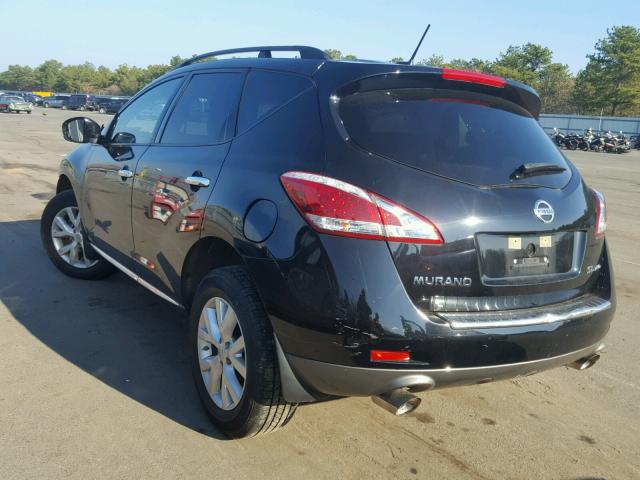 JN8AZ1MW7EW528903 - 2014 NISSAN MURANO S BLACK photo 3