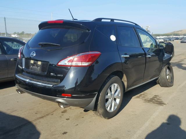 JN8AZ1MW7EW528903 - 2014 NISSAN MURANO S BLACK photo 4