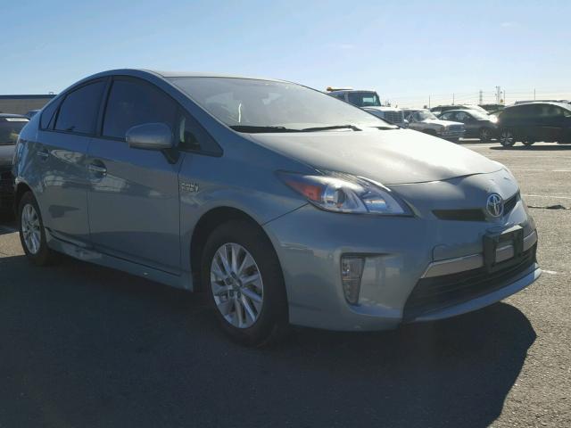 JTDKN3DPXC3016387 - 2012 TOYOTA PRIUS PLUG GREEN photo 1