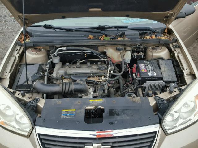 1G1ZS58F07F307630 - 2007 CHEVROLET MALIBU LS თაფლისფერი ფოტო 7
