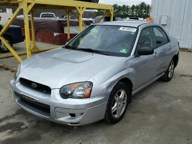 JF1GD67535H525284 - 2005 SUBARU IMPREZA RS SILVER photo 2