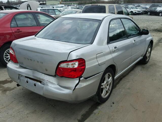 JF1GD67535H525284 - 2005 SUBARU IMPREZA RS SILVER photo 4