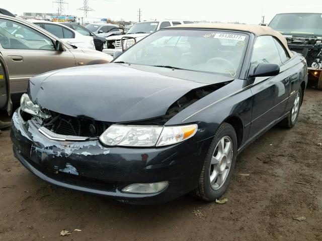 2T1FF28P82C588731 - 2002 TOYOTA CAMRY SOLA BLACK photo 2