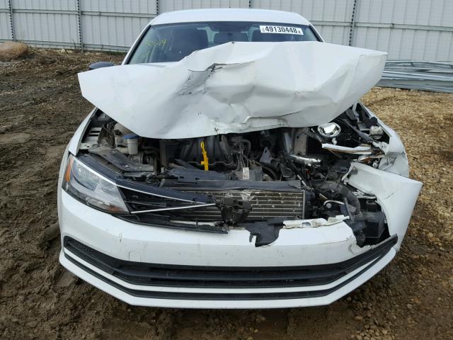 3VW2K7AJ0FM357135 - 2015 VOLKSWAGEN JETTA BASE WHITE photo 7