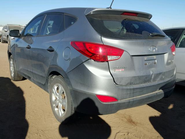 KM8JT3AC8AU098948 - 2010 HYUNDAI TUCSON GLS GRAY photo 3