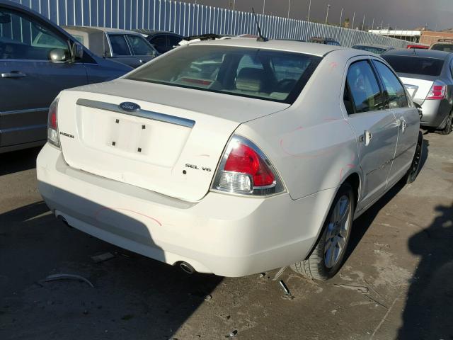 3FAHP08168R189640 - 2008 FORD FUSION SEL WHITE photo 4