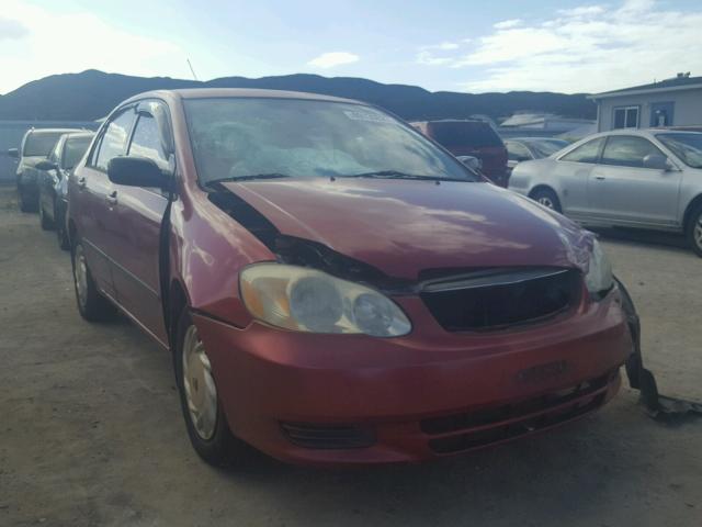 1NXBR32E93Z130568 - 2003 TOYOTA COROLLA CE RED photo 1