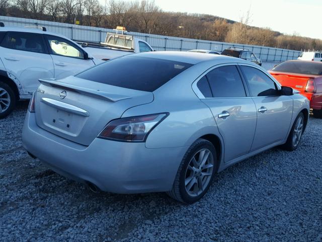 1N4AA5AP7CC826430 - 2012 NISSAN MAXIMA S SILVER photo 4