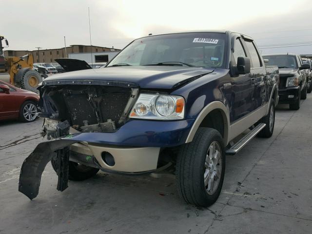 1FTPW14V68KB95384 - 2008 FORD F150 SUPER BLUE photo 2