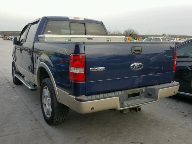 1FTPW14V68KB95384 - 2008 FORD F150 SUPER BLUE photo 3