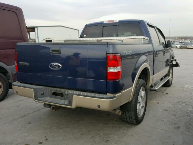 1FTPW14V68KB95384 - 2008 FORD F150 SUPER BLUE photo 4