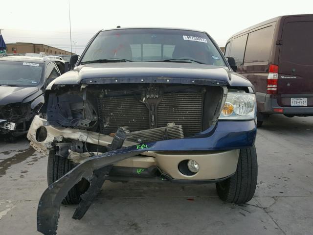 1FTPW14V68KB95384 - 2008 FORD F150 SUPER BLUE photo 9