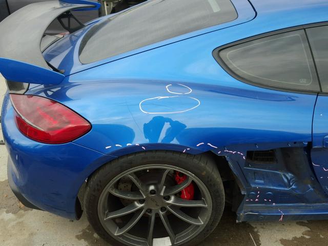 WP0AC2A89GK191184 - 2016 PORSCHE CAYMAN GT4 BLUE photo 6