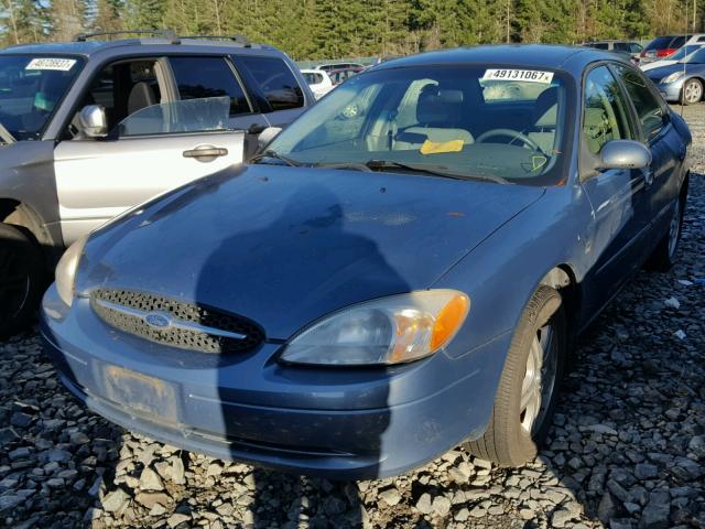 1FAFP56S71A228333 - 2001 FORD TAURUS SEL BLUE photo 2