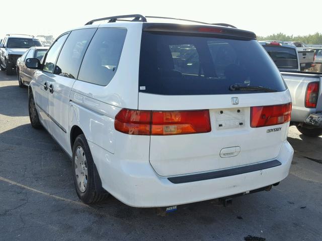 2HKRL18531H566047 - 2001 HONDA ODYSSEY LX WHITE photo 3