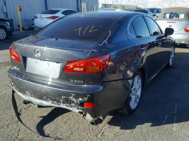 JTHBK262762007417 - 2006 LEXUS IS 250 GRAY photo 4