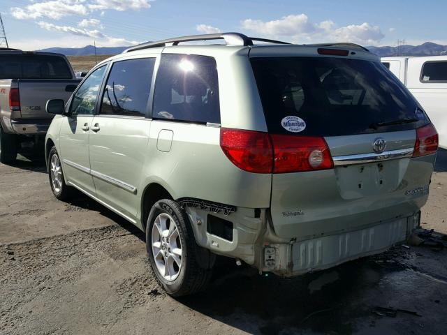 5TDBA22C46S055887 - 2006 TOYOTA SIENNA XLE GREEN photo 3